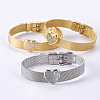 Unisex 304 Stainless Steel Watch Band Wristband Bracelets BJEW-L655-023P-1