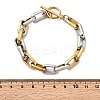 304 Stainless Steel Cable Chain Bracelets for Women BJEW-D377-01E-5