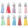 10Pcs 10 Style Faux Suede Tassel Pendant Decorations FIND-YW0001-96-1