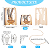 Wood Animal Hanging Ornaments HJEW-WH0053-08A-2