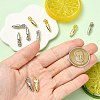 12Pcs 2 Colors Brass Pendants KK-CJ0003-78-4