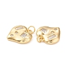 Eco-Friendly Brass Micro Pave Cubic Zirconia Pendants KK-I698-33G-4