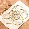 PVD Vacuum Plating Fashion 304 Stainless Steel Buddhist Bangle Sets X-BJEW-L664-022C-G-6