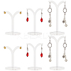 Fingerinspire 6Pcs 3 Styles Y-Shaped Acrylic Earring Display Stands CON-FG0001-05-1