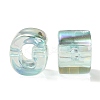 UV Plating Rainbow Iridescent Acrylic Beads OACR-C012-02H-1-3