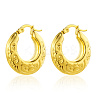 European Style Heart Stud Earrings Gold Plated 304 Stainless Steel Women's Jewelry YA6895-4-1