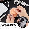 Soft Silicone Tongue Flexible Model Body Part Displays with Acrylic Stands ODIS-WH0002-23-3