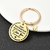Valentine's Day Brass & 201 Stainless Steel Keychain KEYC-YW00097-13-1