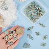 40Pcs 5 Styles Ocean Theme Alloy Connector Charms FIND-SC0008-62-3