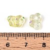 Spray Painted Transparent Acrylic Beads OACR-N149-01H-3