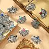 30Pcs Resin Imitation Turquoise Pendants RESI-CJ0003-68-5