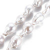 Natural Baroque Pearl Keshi Pearl Beads Strands PEAR-S019-05A-2