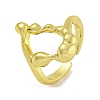 Brass Cuff Rings for Women RJEW-E294-05G-02-1