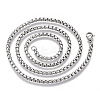 201 Stainless Steel Box Chain Necklace STAS-S105-JN929-1-45-2