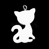 Opaque Resin Pendants RESI-G069-03D-3