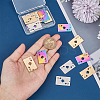 18Pcs 3 Colors 201 Stainless Steel Pendant STAS-UN0045-15-3