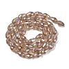 Transparent Electroplate Glass Beads Strands EGLA-N013-T4mm-B23-2