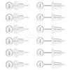   6 Pairs Sterling Silver Round Ball Stud Earrings for Men Women EJEW-PH0001-20-2