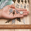40 Pcs 10 Styles Alloy Pendants FIND-BT0001-01-5