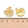 Brass Micro Pave Cubic Zirconia Stud Earring Findings CU-CBAA5EE-04G-02-3