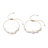 Adjustable Natural Shell Braided Beads Bracelets for Women BJEW-JB10978-1
