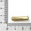 Mother's Day Brass Enamel Heart Word Mom Curved Tube Beads KK-C090-51G-03-3