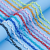   20 Strands 10 Colors Opaque Acrylic Cable Chains SACR-PH0002-11-3