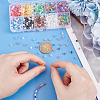 10 Set 10 Colors Transparent Glass Beads GLAA-PH0003-34-6