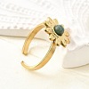 304 Stainless Steel Cuff Rings for Women RJEW-U062-02C-02G-3