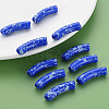 Opaque Spray Painted Acrylic Beads X1-MACR-S372-002F-B02-6