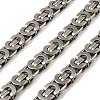 201 Stainless Steel Byzantine Chains SA-E001-14P-01-1
