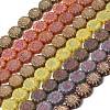 Painted Glass Beads Strands GLAA-Z021-06-1