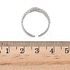 304 Stainless Steel Open Cuff Rings for Women RJEW-A079-07B-P-5