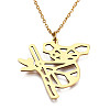 201 Stainless Steel Pendant Necklaces NJEW-T009-JN033-2-45-1