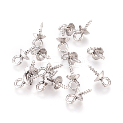 201 Stainless Steel Peg Bails Pendants STAS-TAC0002-30B-P-1