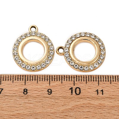 Alloy Rhinestone Pendants PALLOY-S052-04G-1