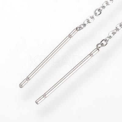 Tarnish Resistant 304 Stainless Steel Earring Findings STAS-S070-1
