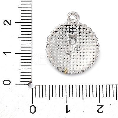 Rack Plating Alloy Enamel Pendants PALLOY-R450-04P-1
