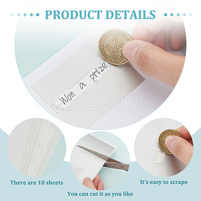 Adhesive Sticker Coated Scratch Off Film Password Sticke DIY-WH0569-90A-1