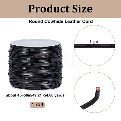 45~50m Cowhide Leather Cord WL-OC0001-05C-1