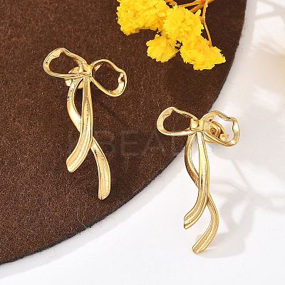 304 Stainless Steel Stud Earrings EJEW-I318-02G-01-1