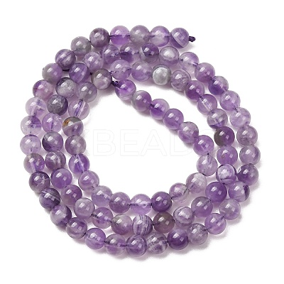 Natural Chevron Amethyst Beads Strands G-K256-51-4mm-1
