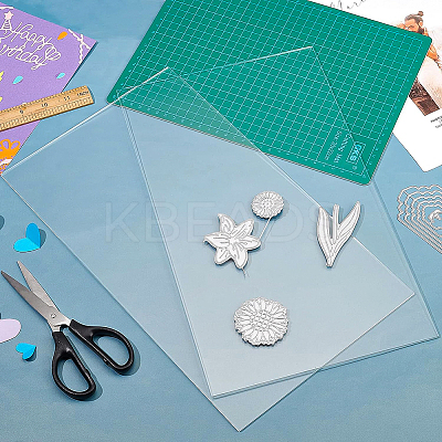 Transparent Acrylic Plates DIY-WH0016-54A-1