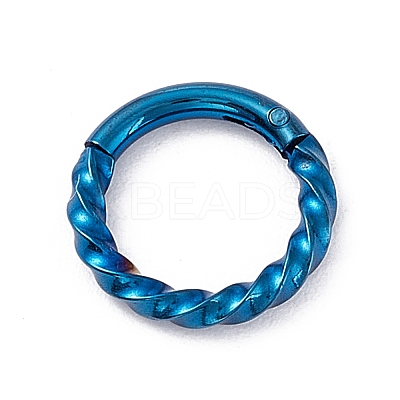 Twisted Ring Hoop Earrings for Girl Women STAS-D453-01A-01-1