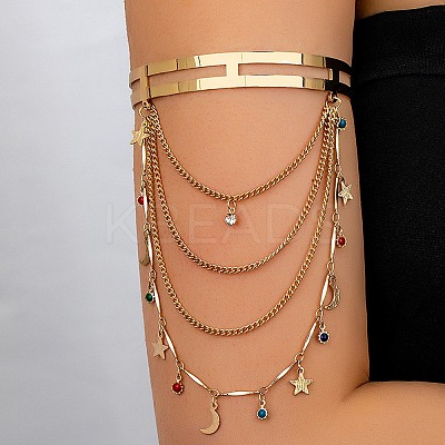 Alloy Upper Arm Bangles BJEW-S180-02G-1