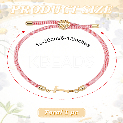 1Pc Adjustable Nylon Cord Slider Bracelets for Women BJEW-LP0001-32T-03-1