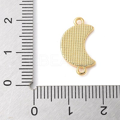 Brass Pave Natural White Shell Connector Charms KK-S522-03G-G-1
