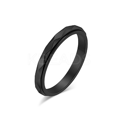 304 Stainless Steel Rotating Finger Rings FS-WGA316C-18-1