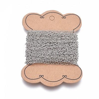 Tarnish Resistant 304 Stainless Steel Cable Chains CHS-L024-013A-1