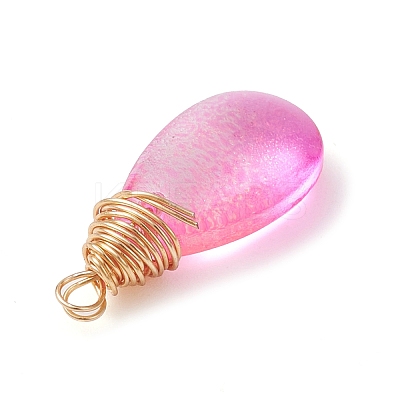 Transparent Glass Pendants PALLOY-JF02482-1